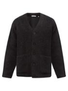 Our Legacy - Drop-shoulder High-pile Cardigan - Mens - Black