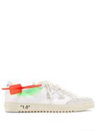 Matchesfashion.com Off-white - 2.0 Logo Appliqu Low Top Leather Trainers - Mens - White Multi