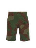 Matchesfashion.com Off-white - Stencil Camouflage Print Cotton Shorts - Mens - Camouflage