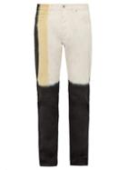 Matchesfashion.com Loewe - Block Colour Tie Dye Jeans - Mens - White