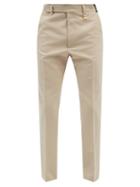 Fendi - Logo-ring Tailored Trousers - Mens - Cream