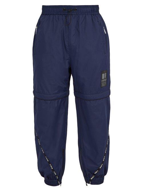 Matchesfashion.com P.e Nation - Elliptical Technical Track Pants - Mens - Navy Multi