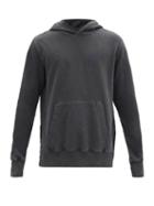 Matchesfashion.com Ksubi - Seeing Lines Cotton-jersey Hooded Sweatshirt - Mens - Black