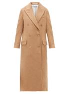 Matchesfashion.com Katharine Hamnett London - Simona Double Breasted Camel Coat - Womens - Camel