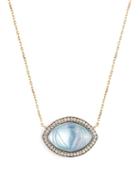 Matchesfashion.com Noor Fares - Anja 18kt Gold Lapis Lazui & Diamond Necklace - Womens - Blue