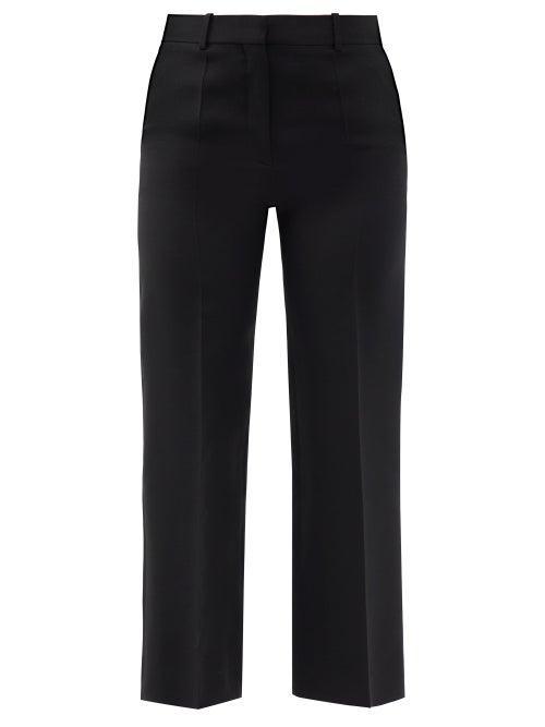 Matchesfashion.com Valentino - Straight-leg Wool-blend Trousers - Womens - Black