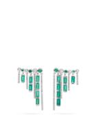 Matchesfashion.com Shay - Fiesta Diamond, Emerald & 18kt White Gold Earrings - Womens - Green Multi