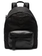 Moncler Logo Leather And Nylon Backpack