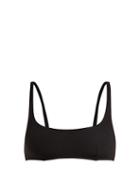 Matchesfashion.com Araks - Quinn Scoop Neck Bikini Top - Womens - Black