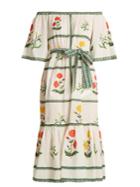 Rhode Resort Jay Off-the-shoulder Floral-print Cotton Dress
