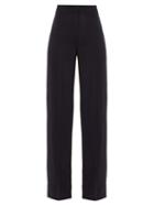 Matchesfashion.com Jacquemus - Costume High Rise Wool Trousers - Womens - Navy