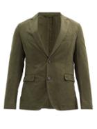 Matchesfashion.com Officine Gnrale - Single-breasted Cotton-blend Twill Suit Jacket - Mens - Dark Green