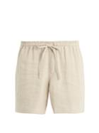 Commas Drawstring-wast Linen Shorts
