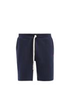 Matchesfashion.com Polo Ralph Lauren - Drawstring Cotton-blend Jersey Shorts - Mens - Navy