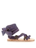Brother Vellies Zanzibar Bovine Ankle-wrap Sandals