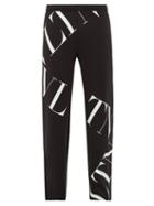 Matchesfashion.com Valentino - Logo Print Track Pants - Mens - Black