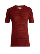 Isabel Marant Étoile Andreia Striped Linen-blend T-shirt