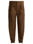 Matchesfashion.com Chlo - Zipped Ankle Trousers - Womens - Light Brown