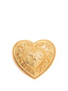Dolce & Gabbana Logo-embellished Heart Brooch