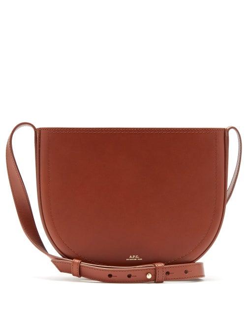 Matchesfashion.com A.p.c. - Juliette Half Moon Leather Cross Body Bag - Womens - Tan