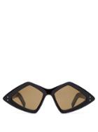 Matchesfashion.com Gucci - Diamond Frame Acetate Sunglasses - Mens - Black