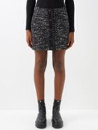Moncler - Studded Tweed Mini Skirt - Womens - White Multi