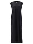 Matchesfashion.com Raey - Sleeveless Recycled-yarn Maxi T-shirt Dress - Womens - Black