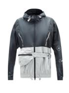 Adidas By Stella Mccartney - Packable Hooded Recycled-fibre Windbreaker - Womens - Black