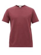 Matchesfashion.com Sunspel - Pima Cotton T Shirt - Mens - Burgundy