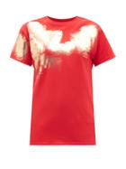 Matchesfashion.com Germanier - Painted Cotton-jersey T-shirt - Womens - Red Gold