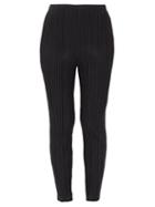 Matchesfashion.com Pleats Please Issey Miyake - Technical-pleated Slim-leg Trousers - Womens - Black