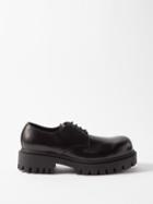 Balenciaga - Sergent Lug-sole Leather Derby Shoes - Mens - Black