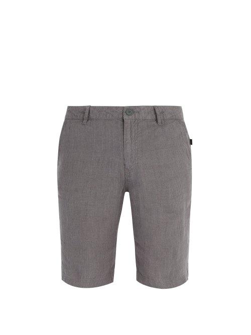 Matchesfashion.com Onia - Austin Gauze Linen Shorts - Mens - Dark Grey