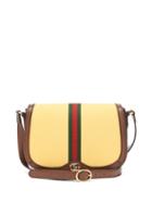 Matchesfashion.com Gucci - Ophidia Leather And Canvas Shoulder Bag - Womens - Cream Multi
