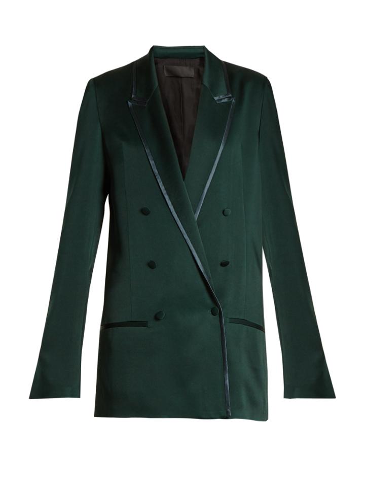 Haider Ackermann Juiper Double-breasted Satin Jacket