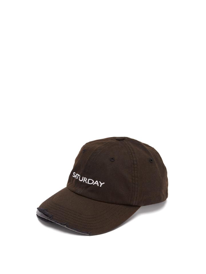 Vetements X Reebok Saturday-embroidered Cotton Cap