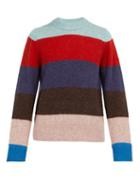 Matchesfashion.com Acne Studios - Kai Striped Crew Neck Wool Sweater - Mens - Blue
