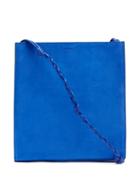 Ladies Bags Jil Sander - Tangle Medium Braided-strap Suede Shoulder Bag - Womens - Blue