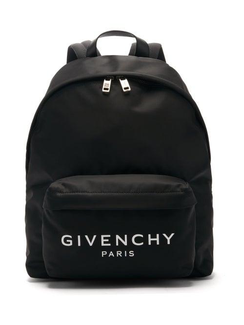 Matchesfashion.com Givenchy - Urban Logo-print Canvas Backpack - Mens - Black White