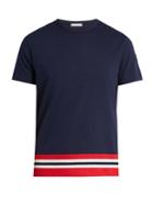 Moncler Striped-hem Cotton T-shirt