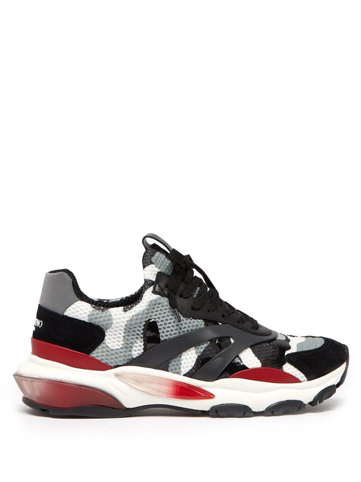 Valentino Bounce Raised-sole Low-top Trainers