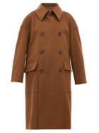 Matchesfashion.com Connolly - Double-breasted Wool Coat - Womens - Tan