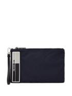 Matchesfashion.com Prada - Logo Plaque Nylon Pouch - Mens - Navy