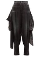 Ladies Rtw Balenciaga - Oversized Jacket-hybrid Trousers - Womens - Charcoal
