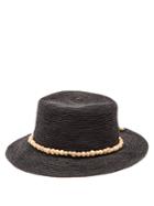 Sensi Studio Hippie Bead-embellished Woven-straw Hat