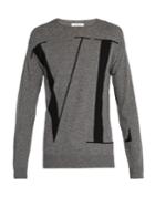 Valentino Vltn Wool And Cashmere-blend Sweater