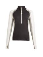Matchesfashion.com Bogner - Ryana Half Zip Stretch Jersey Mid Layer Top - Womens - Grey Multi
