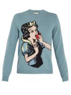 Matchesfashion.com Gucci - Snow White Cotton Sweater - Mens - Blue