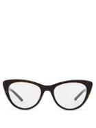 Matchesfashion.com Prada Eyewear - Cat Eye Acetate Optical Glasses - Womens - Tortoiseshell