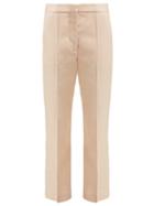 Matchesfashion.com Stella Mccartney - Cropped Tailored Twill Trousers - Womens - Light Pink